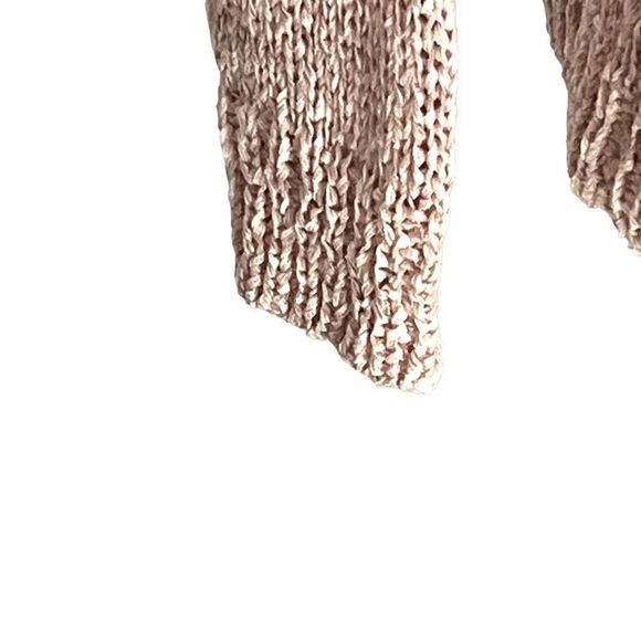 Soho Jeans New York & Company pullover dusty pink boat neck ribbon knit size S - Picture 7 of 13